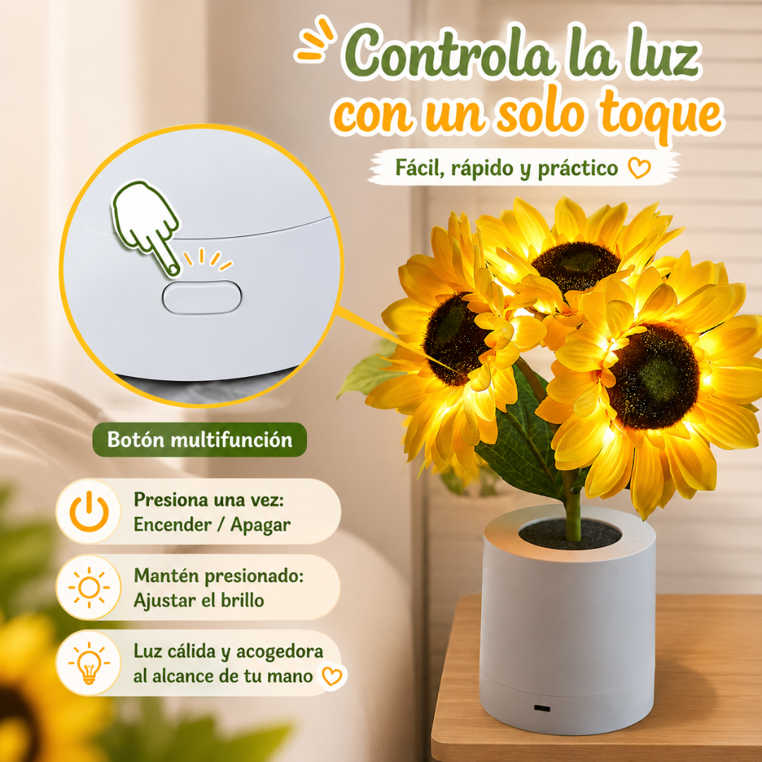 Lámpara de Girasoles