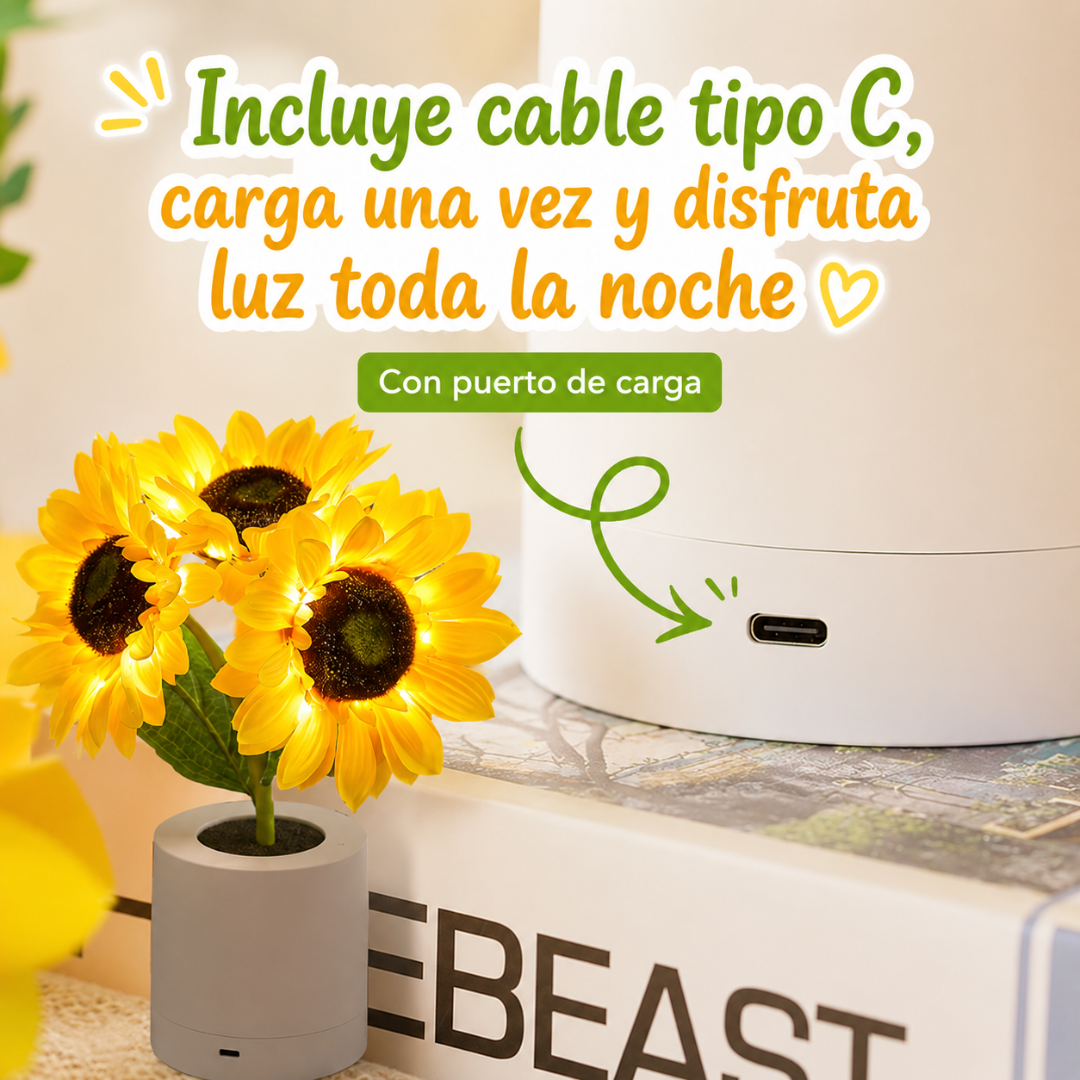 Lámpara de Girasoles