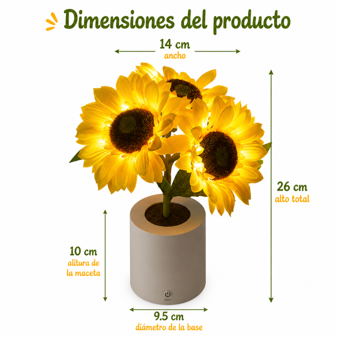 Lámpara de Girasoles